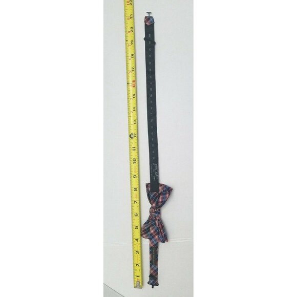 Countess Mara Bow Tie Plaid Red White Blue Silk Patriotic 4th of July - Picture 6 of 7